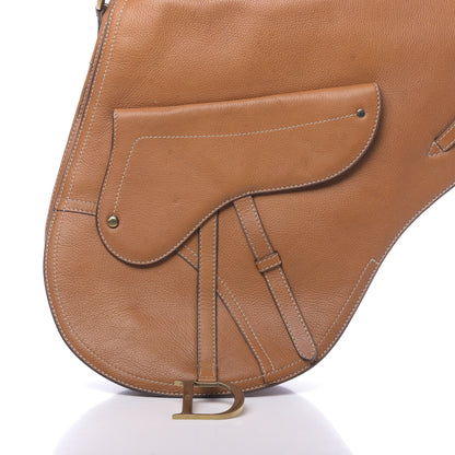 Christian Dior Calfskin Baudrier Saddle Bag Tan 12 of 15