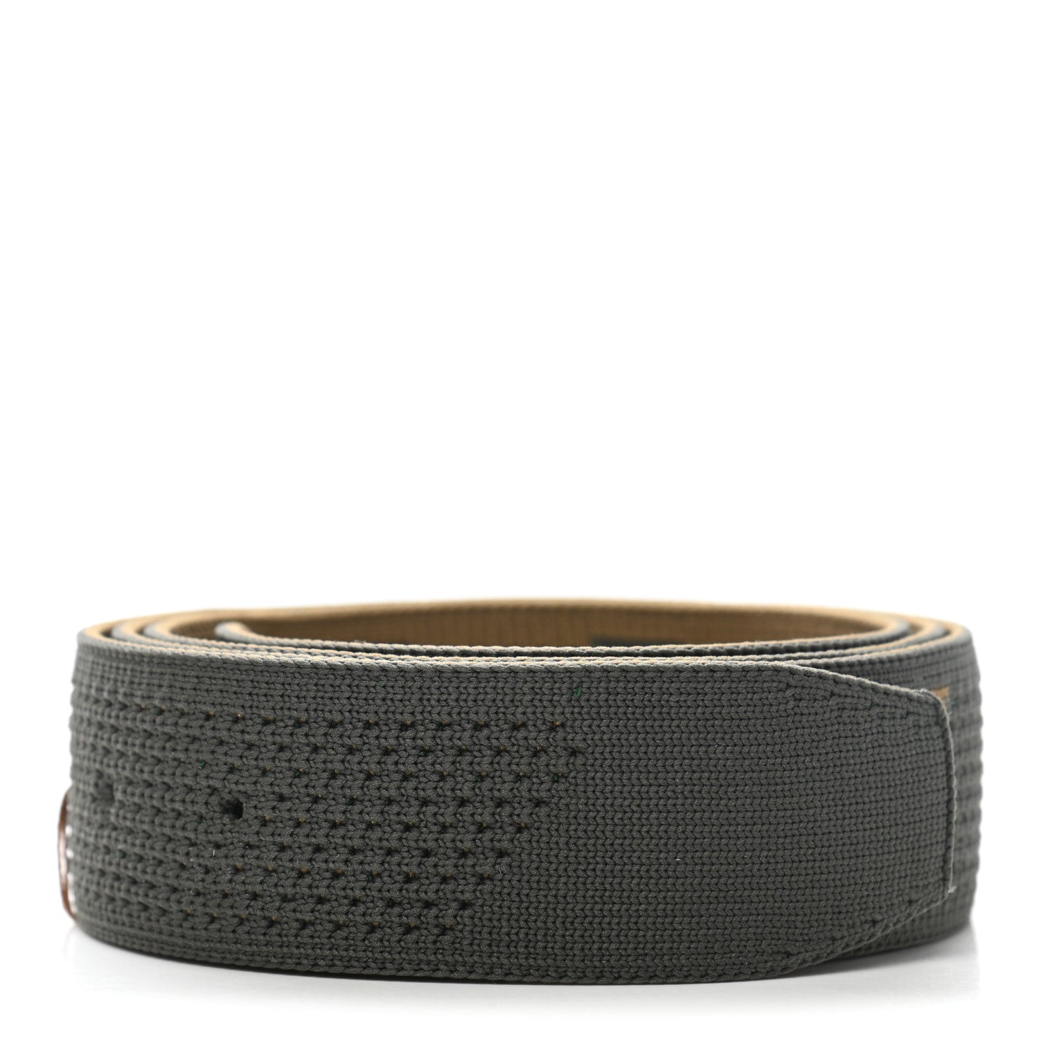 Hermes Nylon Mesh 32mm Sprint Belt Strap XL Vert De Gris Corteccia 1 of 6