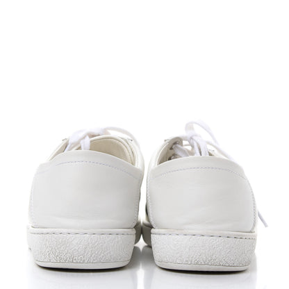 Gucci Calfskin Web Bee Embroidered Womens Ace Sneakers 37 White Green 7 of 11
