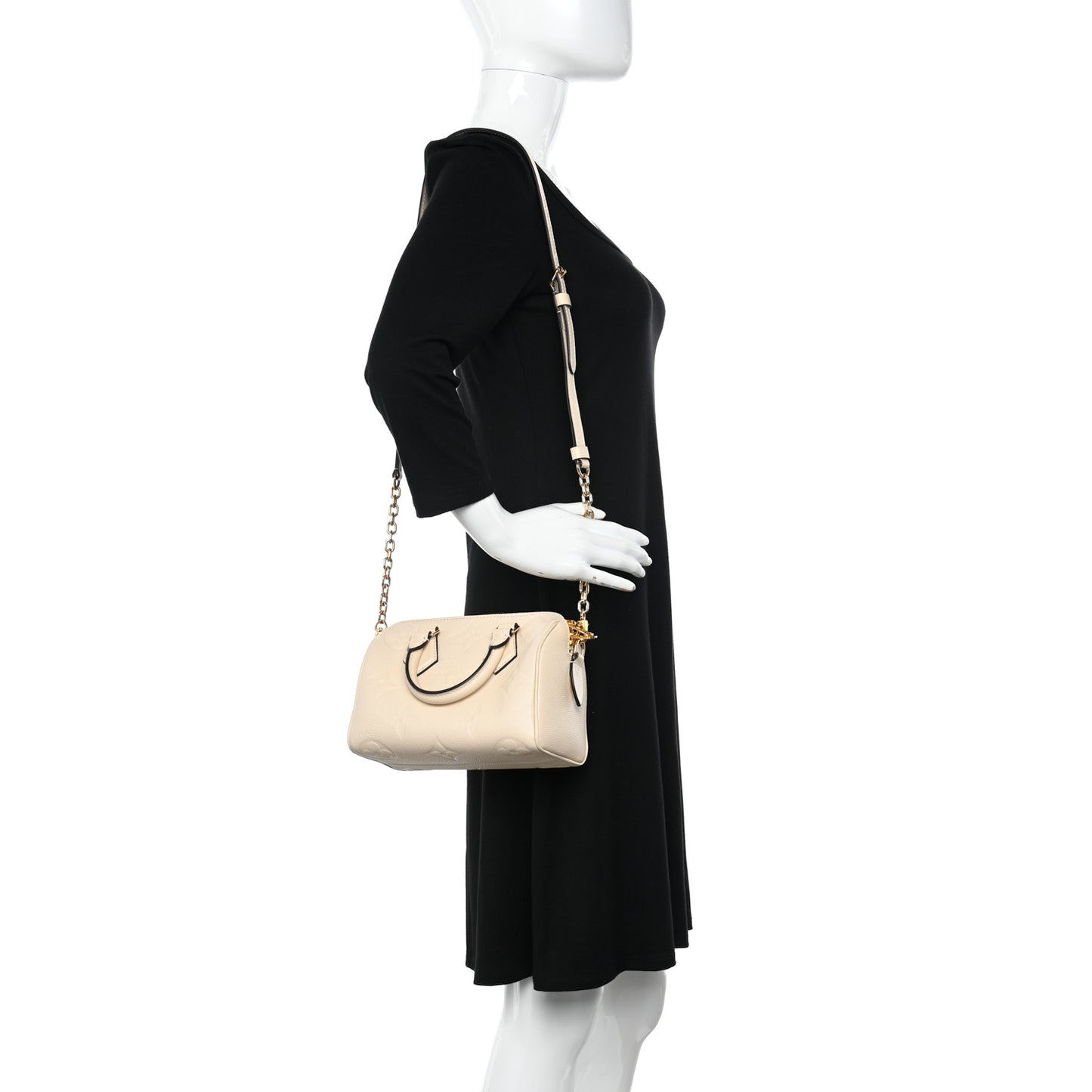 Empreinte Monogram Giant Speedy Bandouliere 20 Creme