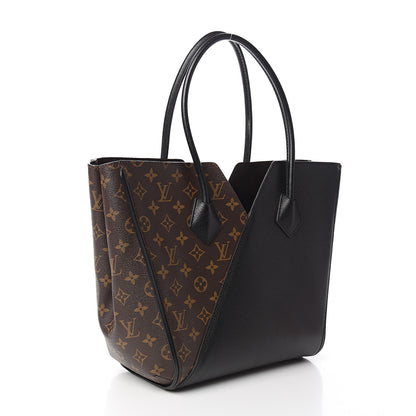 Louis Vuitton Calfskin Monogram Kimono Tote Black 2 of 10