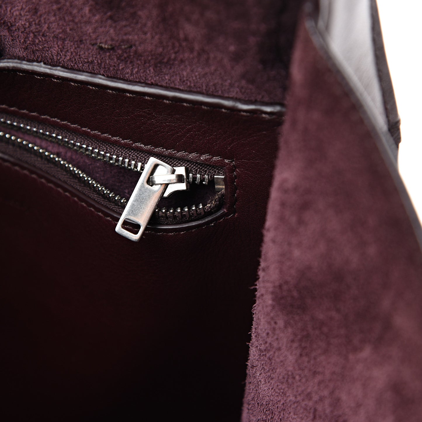 Supple Calfskin Small Big Bag Wine