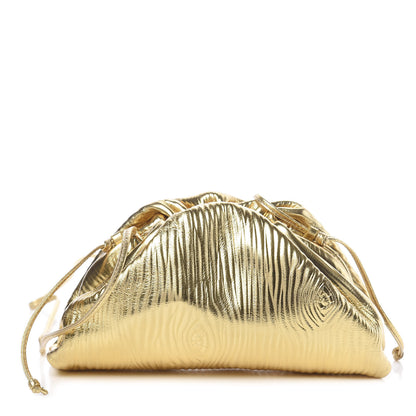 Bottega Veneta Metallic Bark Calfskin The Mini Pouch Gold 1 of 9