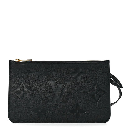 Louis Vuitton Empreinte Monogram Giant Neverfull MM Pochette Black 1 of 9