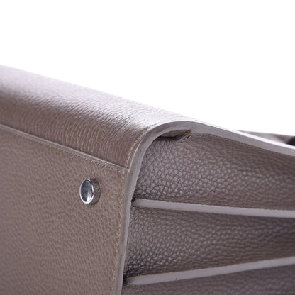 Saint Laurent Grained Calfskin Small Sac De Jour Fog 12 of 13