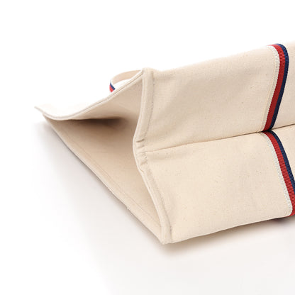Gucci Cotton Ouroboros-print Vertical Tote Cream 7 of 9