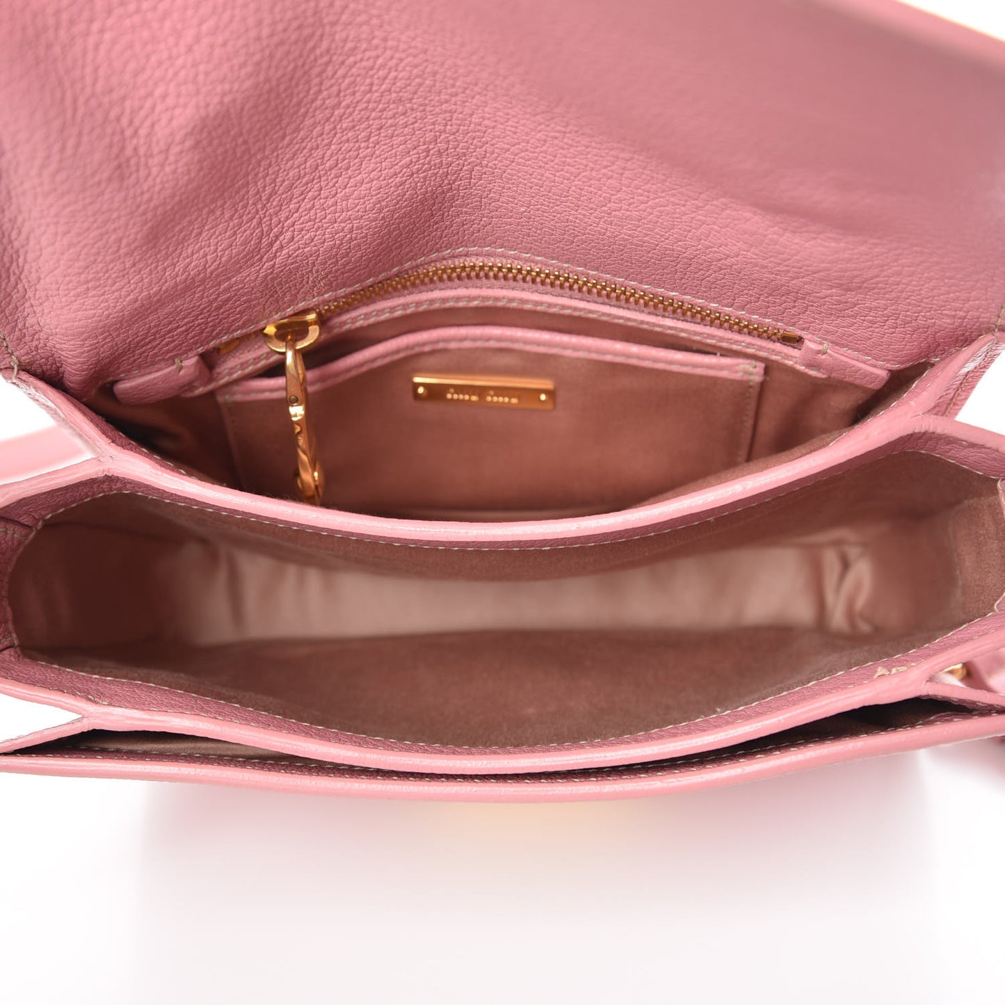 Goatskin Madras Shoulder Bag Rosa