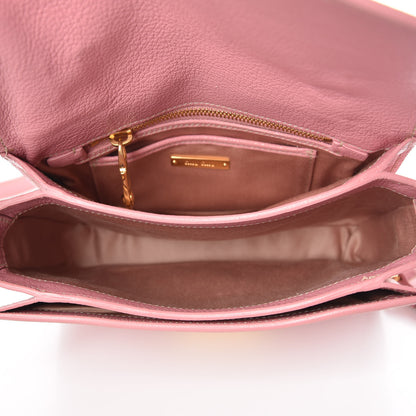 Miu Miu Goatskin Madras Shoulder Bag Rosa 7 of 11