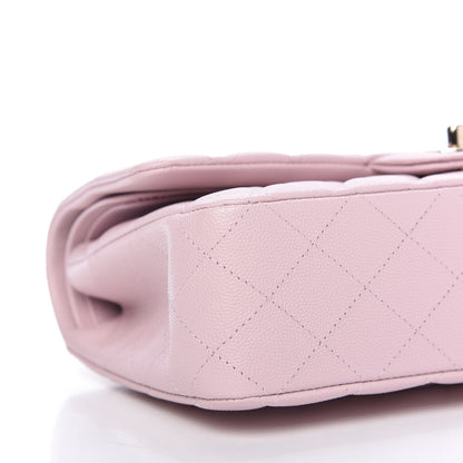 Chanel Caviar Quilted Medium Double Flap Light Pink 6 of 13