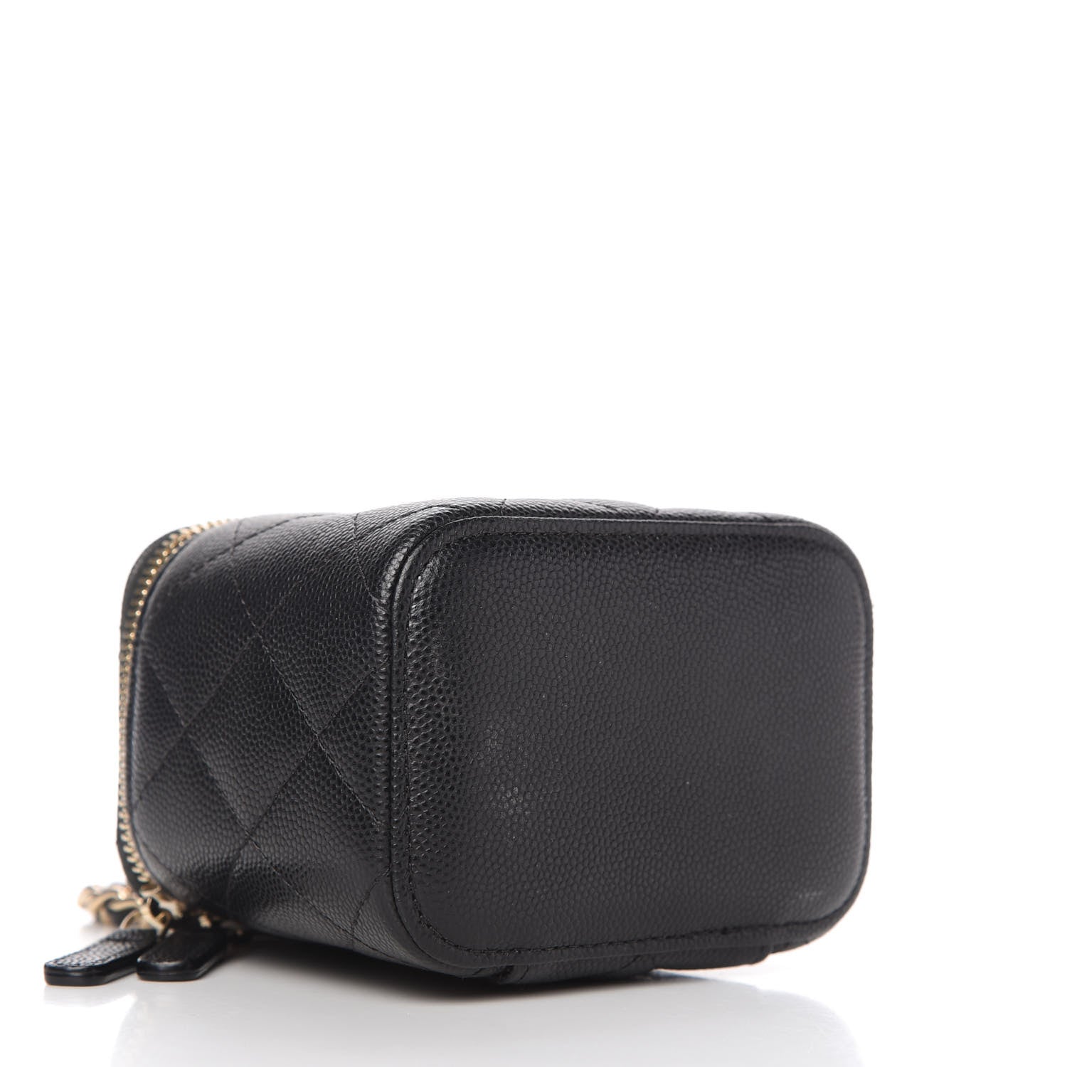 Chanel Caviar Quilted Mini Vanity Case With Chain Black 4 of 10