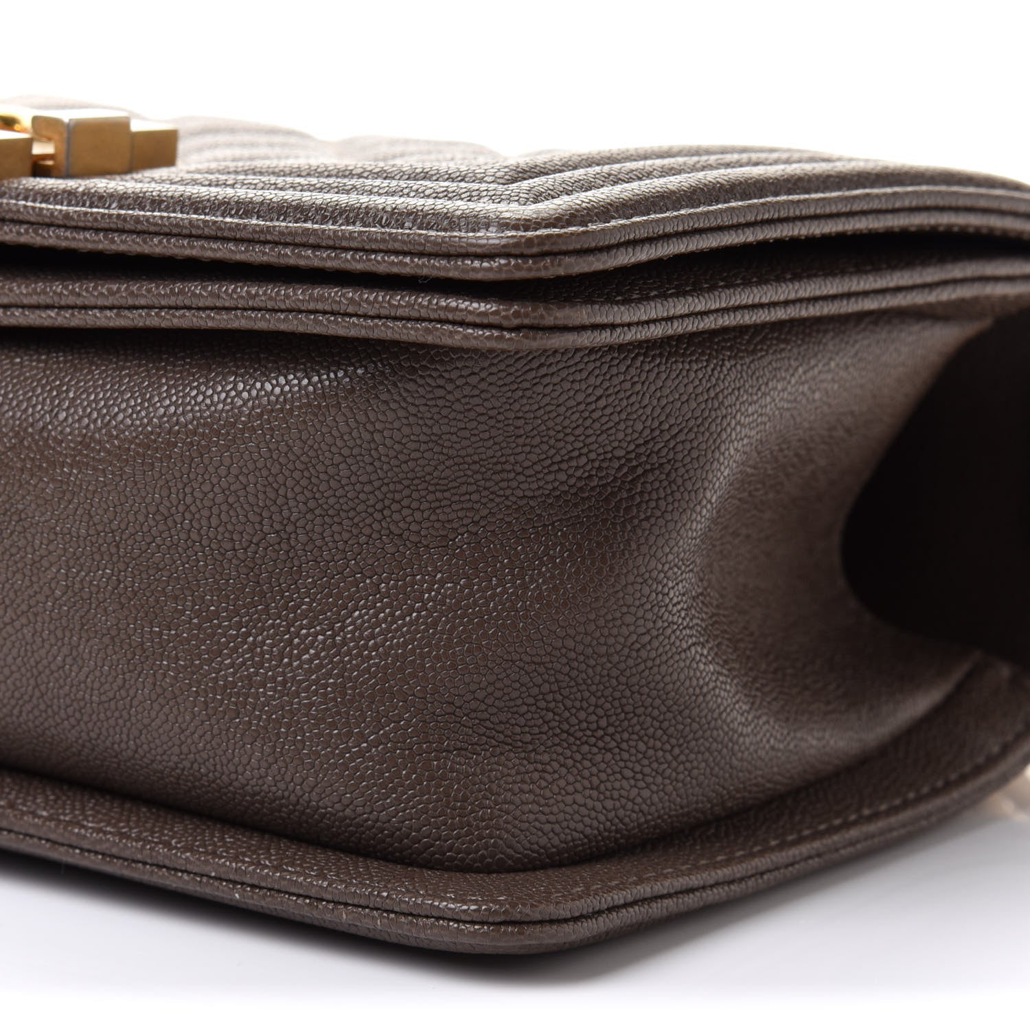 Chanel Caviar Quilted Small Boy Flap Khaki 9 of 10