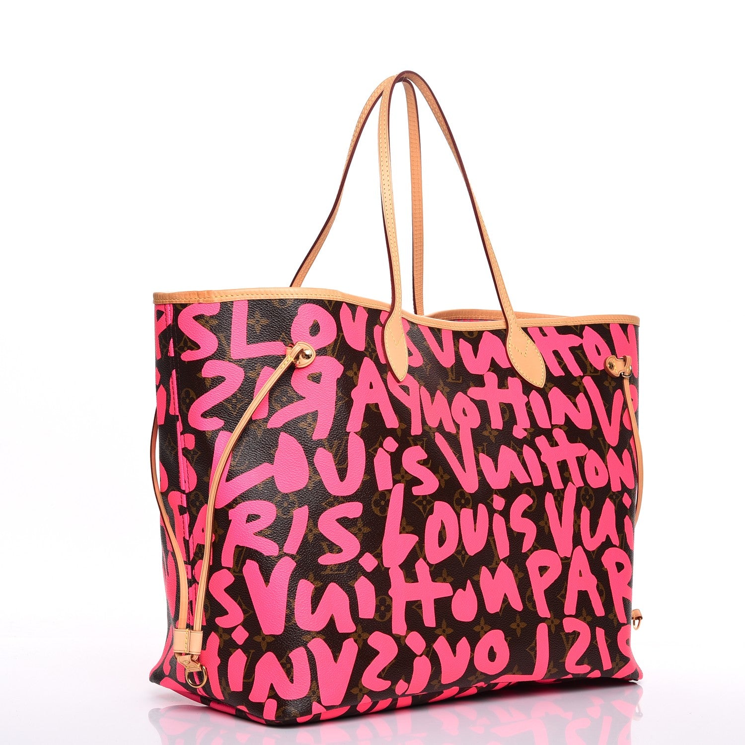 Louis Vuitton Monogram Graffiti Neverfull GM Fuchsia 3 of 8