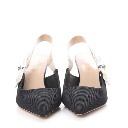 Christian Dior Technical Canvas Ribbon J Adior Slingback 65mm Pumps 40 Black 2 of 11