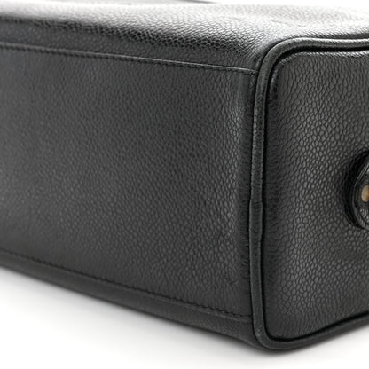 Chanel Caviar Timeless CC Cosmetic Pouch Bag Black 11 of 13