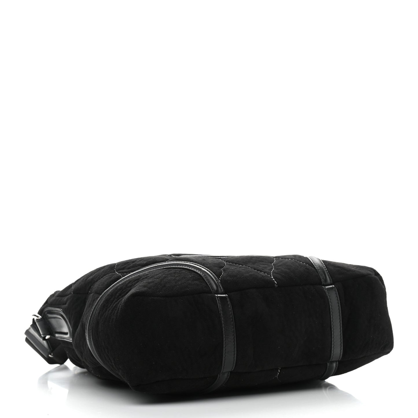 Microsuede Quilted Rodeo Drive Hobo Black