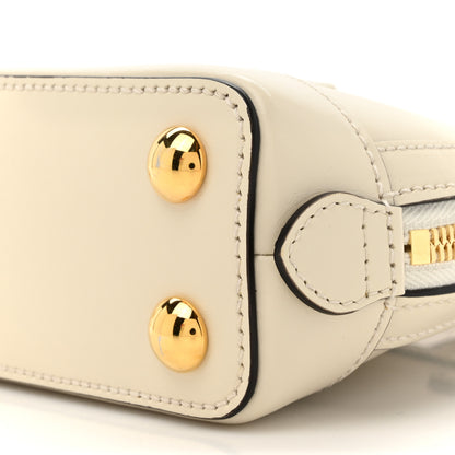 Gucci Boarded Plutone Calfskin Mini Horsebit 1955 Top Handle Bag Mystic White 9 of 13