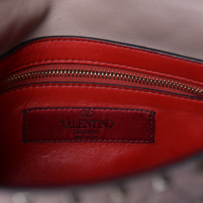 Valentino Garavani Lambskin Medium Rockstud Spike Shoulder Bag Poudre 11 of 12