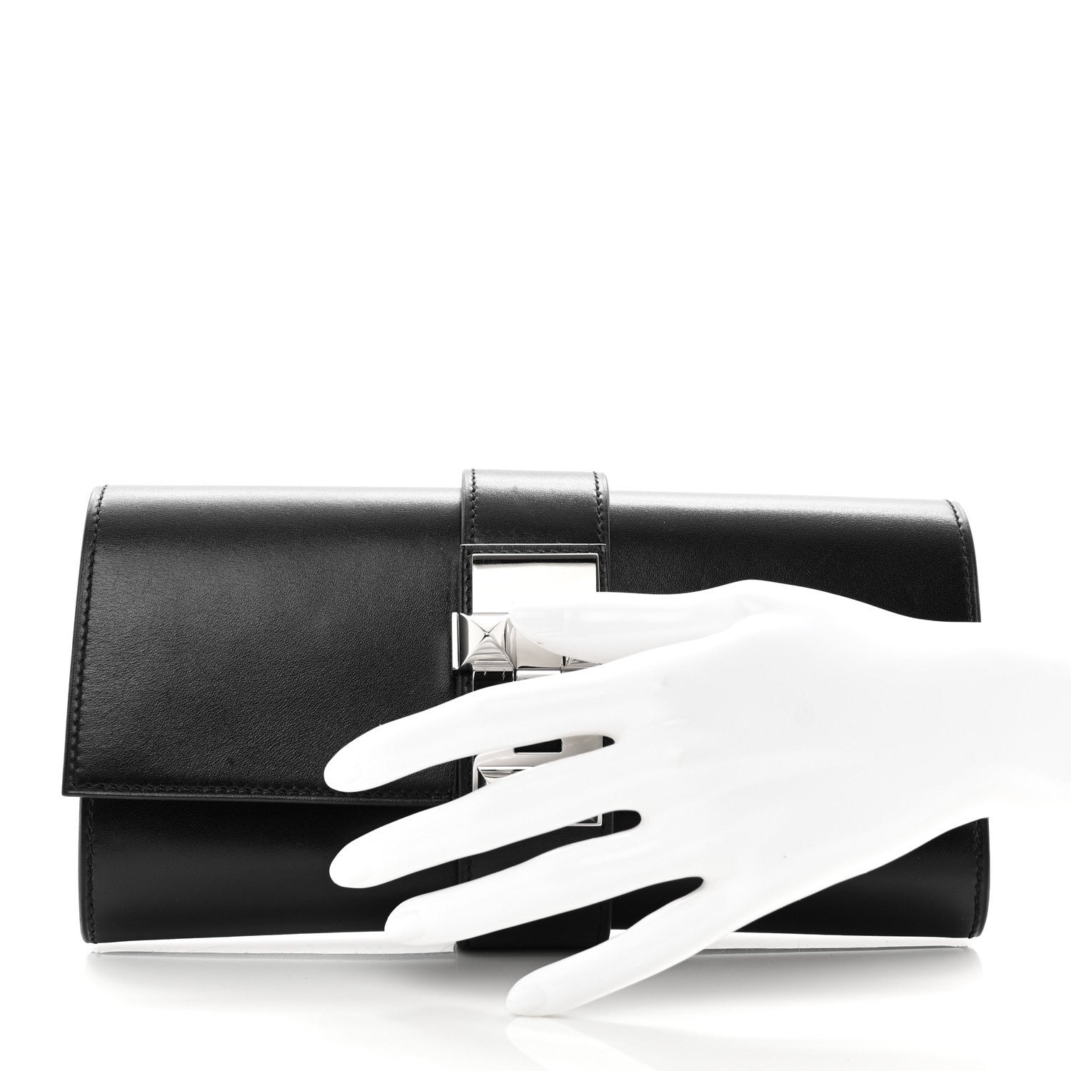Hermes Box Medor 23 Clutch Black 2 of 8