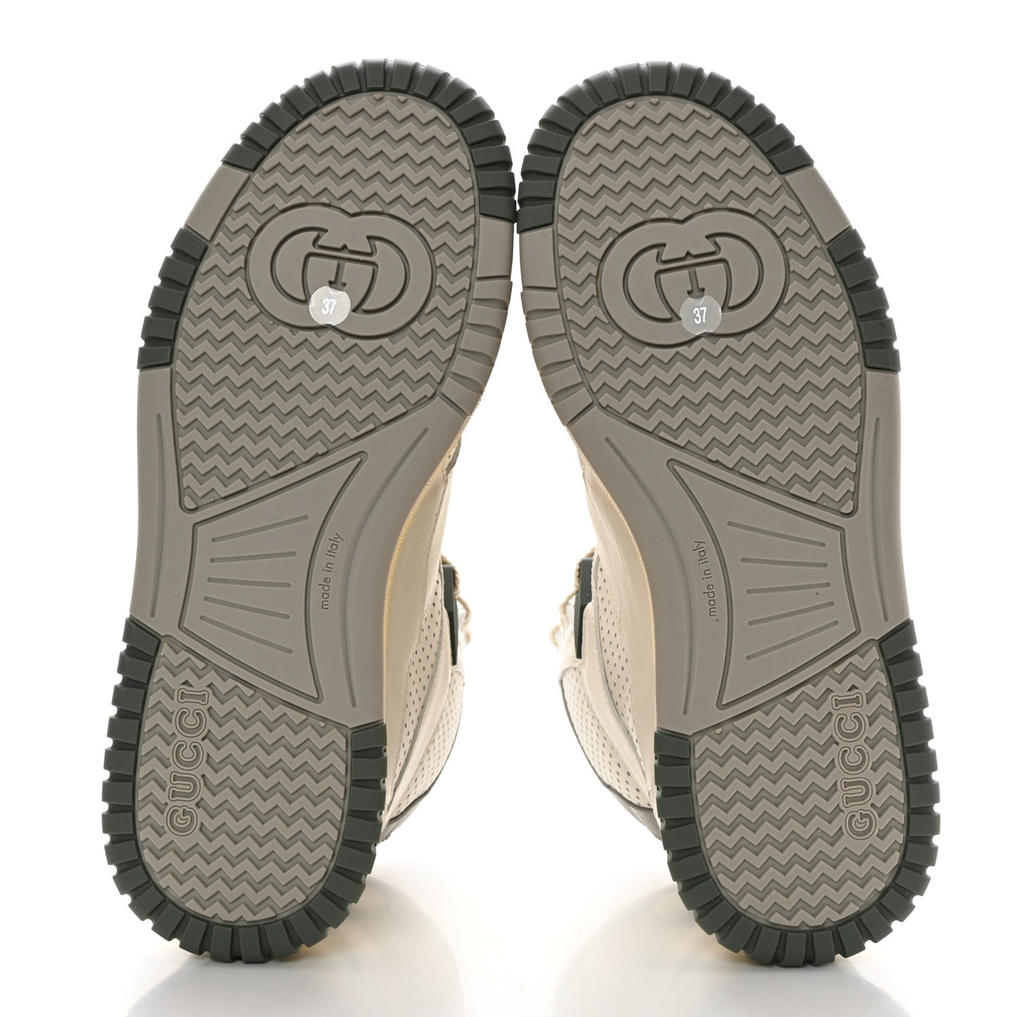 Demetra GG Supreme Womens Basket High Top Sneakers 37 White