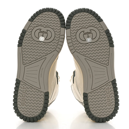 Gucci Demetra GG Supreme Womens Basket High Top Sneakers 37 White 5 of 10