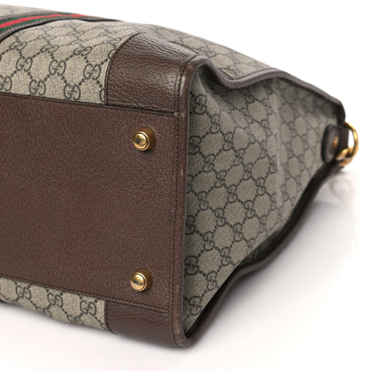 Gucci GG Supreme Monogram Web Large Ophidia Carry-On Duffle Bag Beige New Acero 9 of 9
