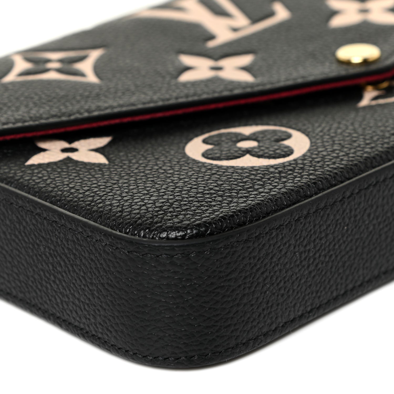 Louis Vuitton Empreinte Monogram Giant Felicie Pochette Black Beige 9 of 11