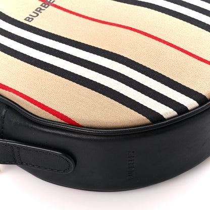 Burberry E-Canvas Calfskin Icon Stripe Louise Bag Archive Beige 9 of 10