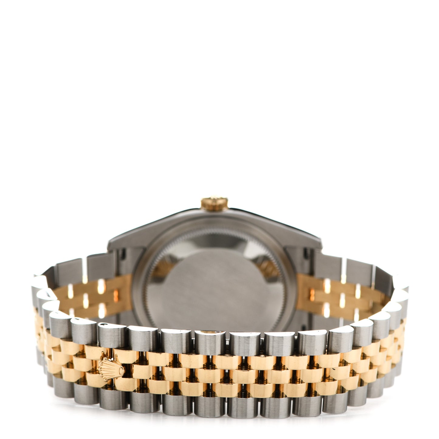 Stainless Steel 18K Yellow Gold Diamond 36mm Oyster Perpetual Datejust Watch Silver Jubilee 116233
