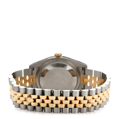 Rolex Stainless Steel 18K Yellow Gold Diamond 36mm Oyster Perpetual Datejust Watch Silver Jubilee 116233 3 of 5