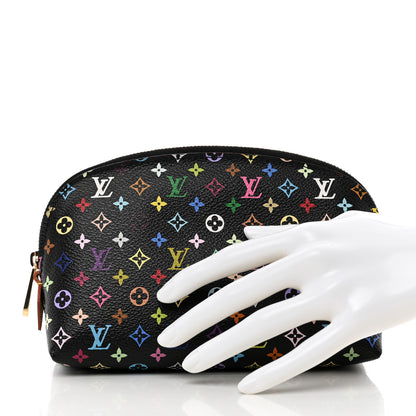 Louis Vuitton Monogram Multicolor Cosmetic Pouch Black Grenade 2 of 6