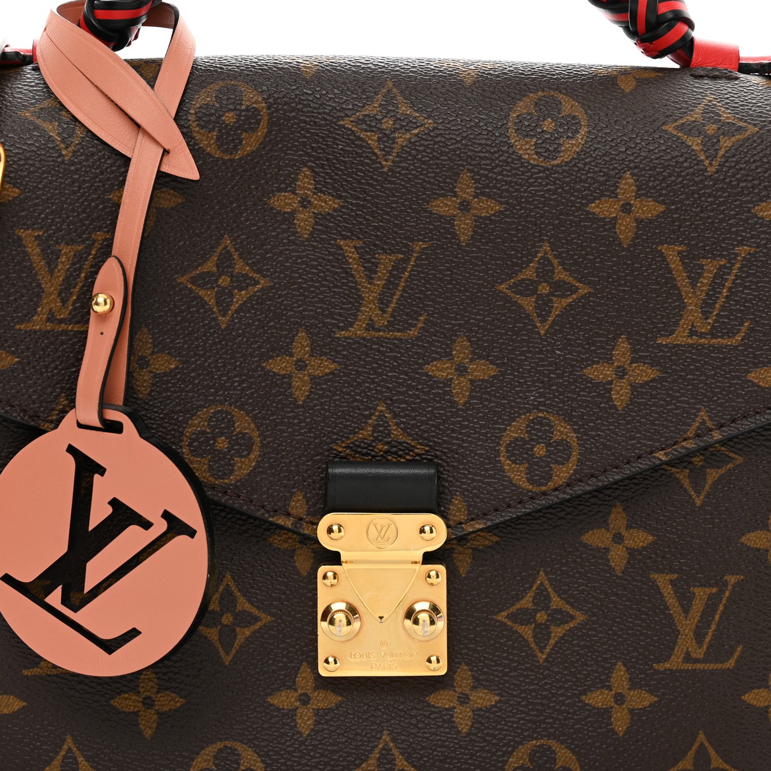 Louis Vuitton Monogram Braided Pochette Metis Coquelicot 7 of 11