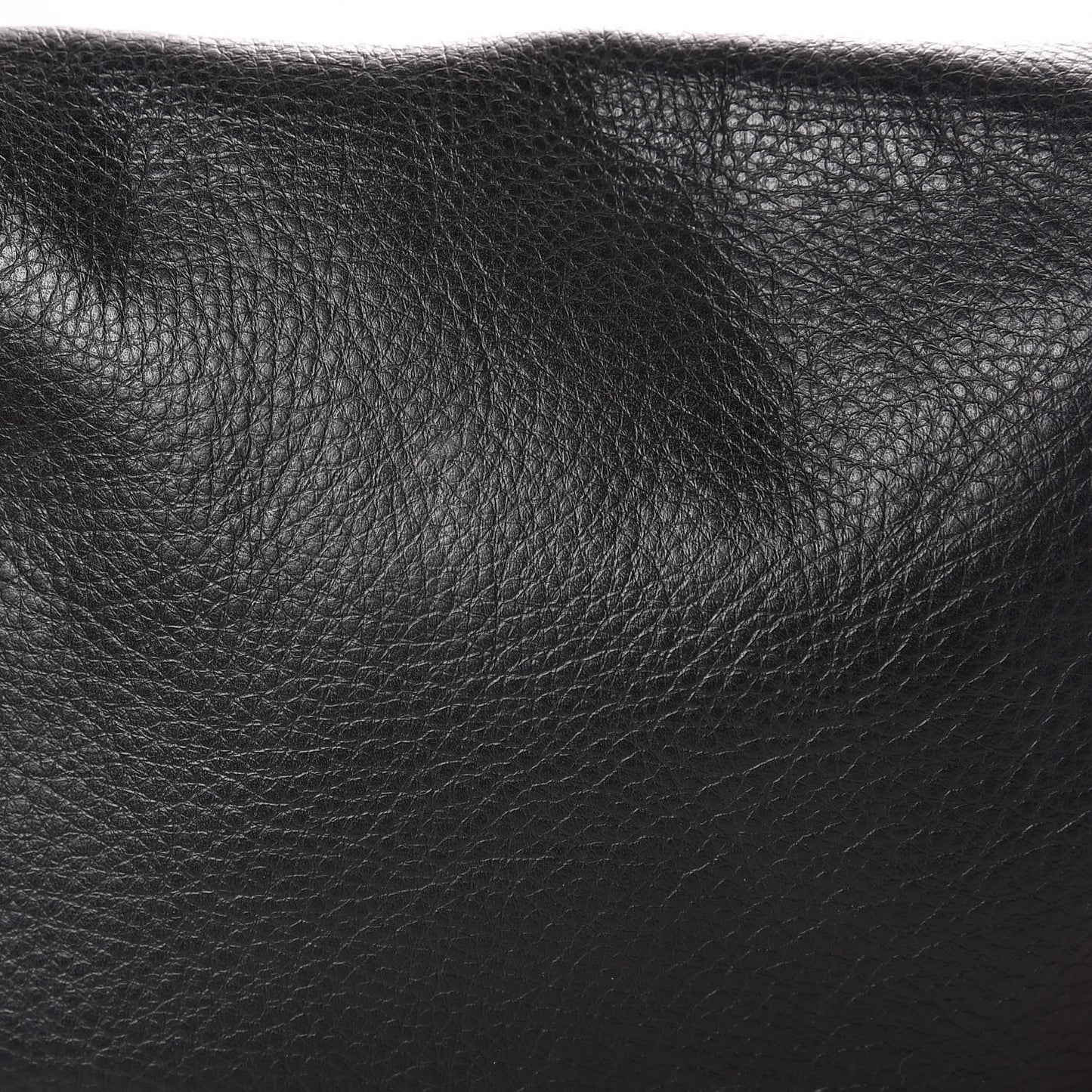 Vitello Flamingo Fendista Pouchette Crossbody Black