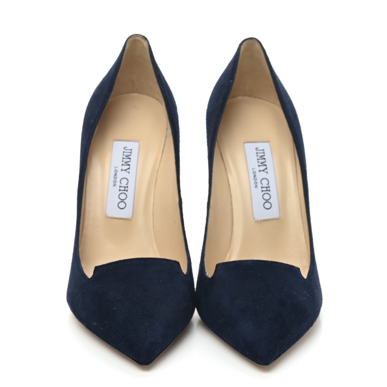 Jimmy Choo Suede Alia 115 Pumps 37 Navy 2 of 7
