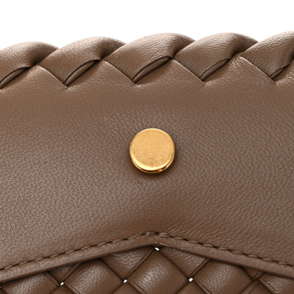 Bottega Veneta Nappa Intreccio Mini Cobble Shoulder Bag Taupe Grey 11 of 12