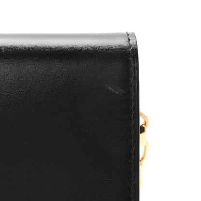 Louis Vuitton Calfskin Chain Louise MM Black 9 of 11