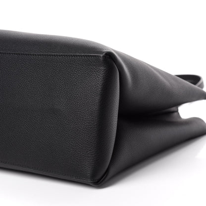 Louis Vuitton Grained Calfskin Lockme Shopper Black 7 of 12