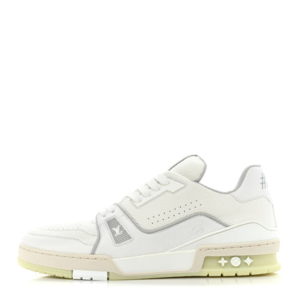 Louis Vuitton Calfskin Mens LV Trainer Sneakers 9.5 White 1 of 10