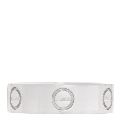 Cartier 18K White Gold 5.5mm LOVE Ring 52 6 3 of 4