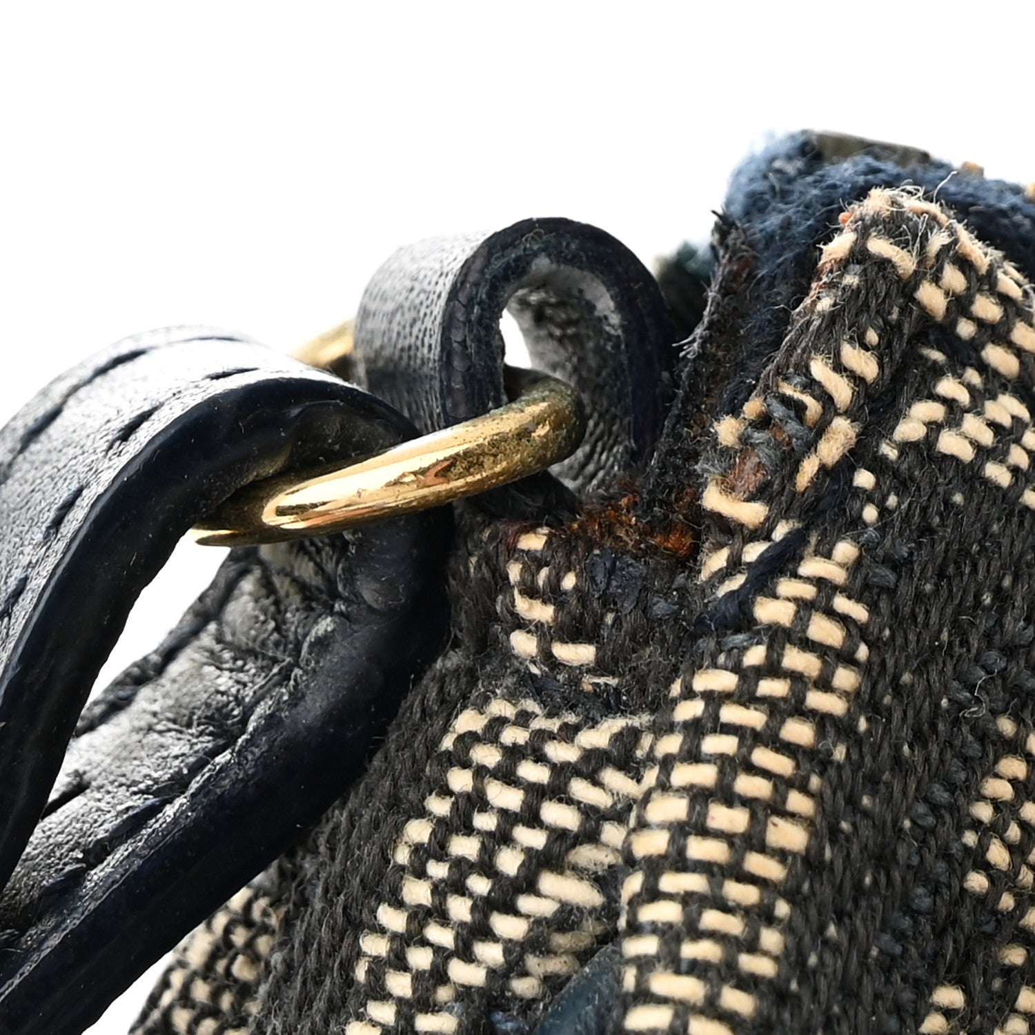 Christian Dior Monogram Mini Saddle Pochette Navy 12 of 12