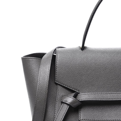 Celine Grained Calfskin Mini Belt Bag Grey 10 of 10