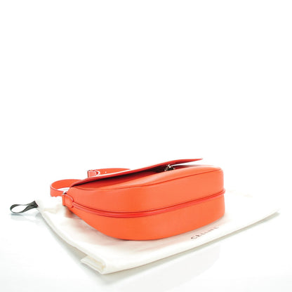 Celine Grained Calfskin Trotteur Messenger Coral 4 of 9