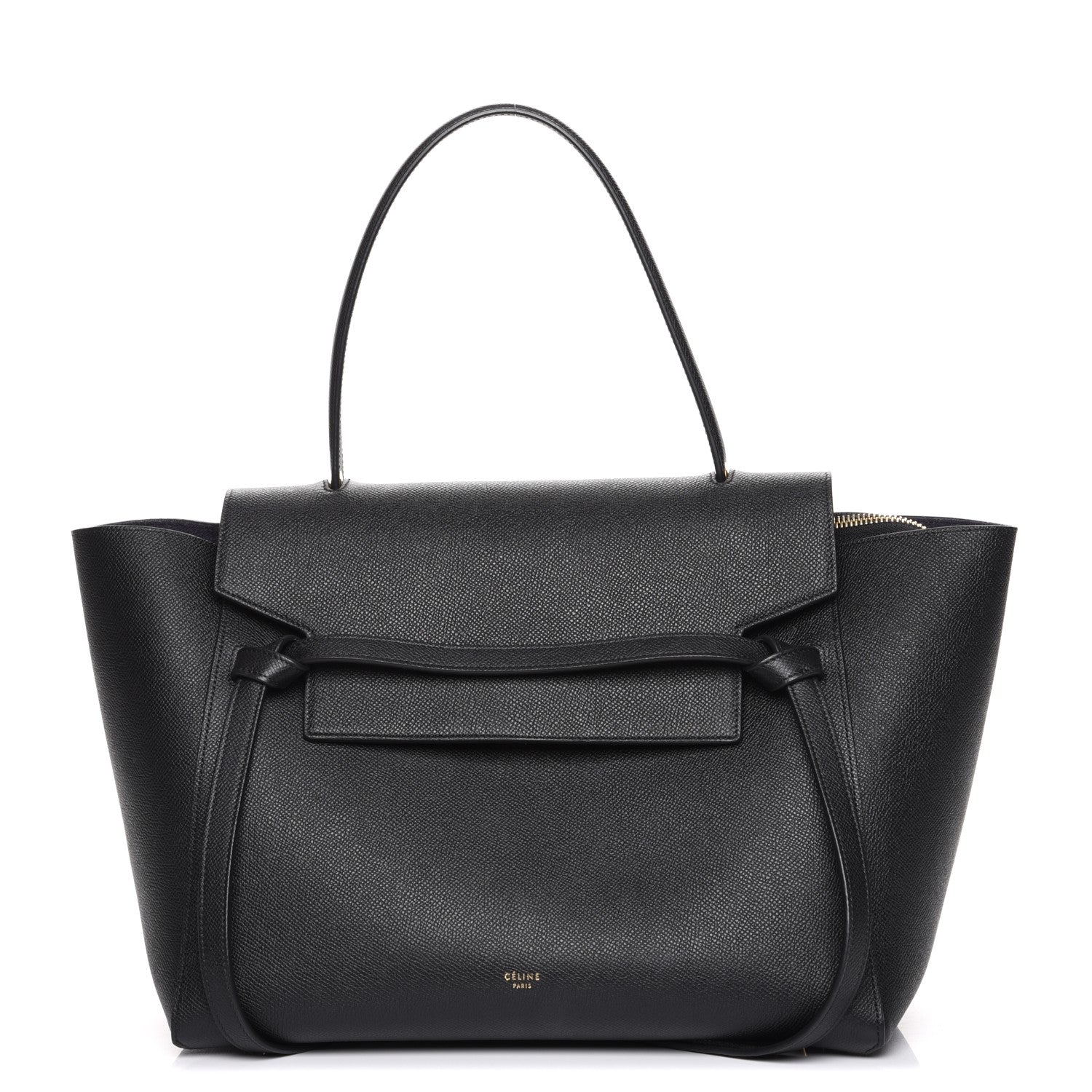 Celine Drummed Calfskin Small Belt Bag Black 1 of 16