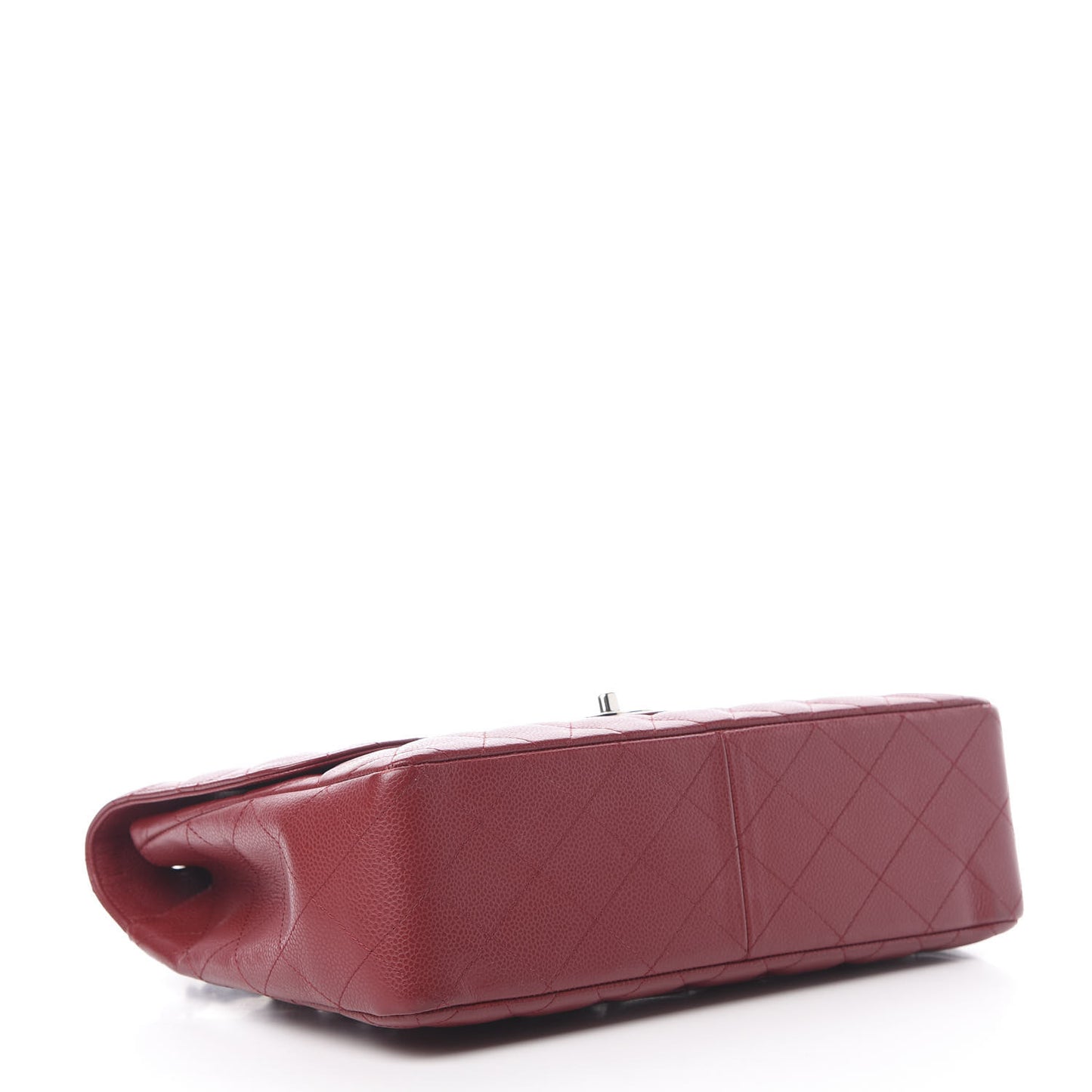 Caviar Quilted Jumbo Single Flap Red
