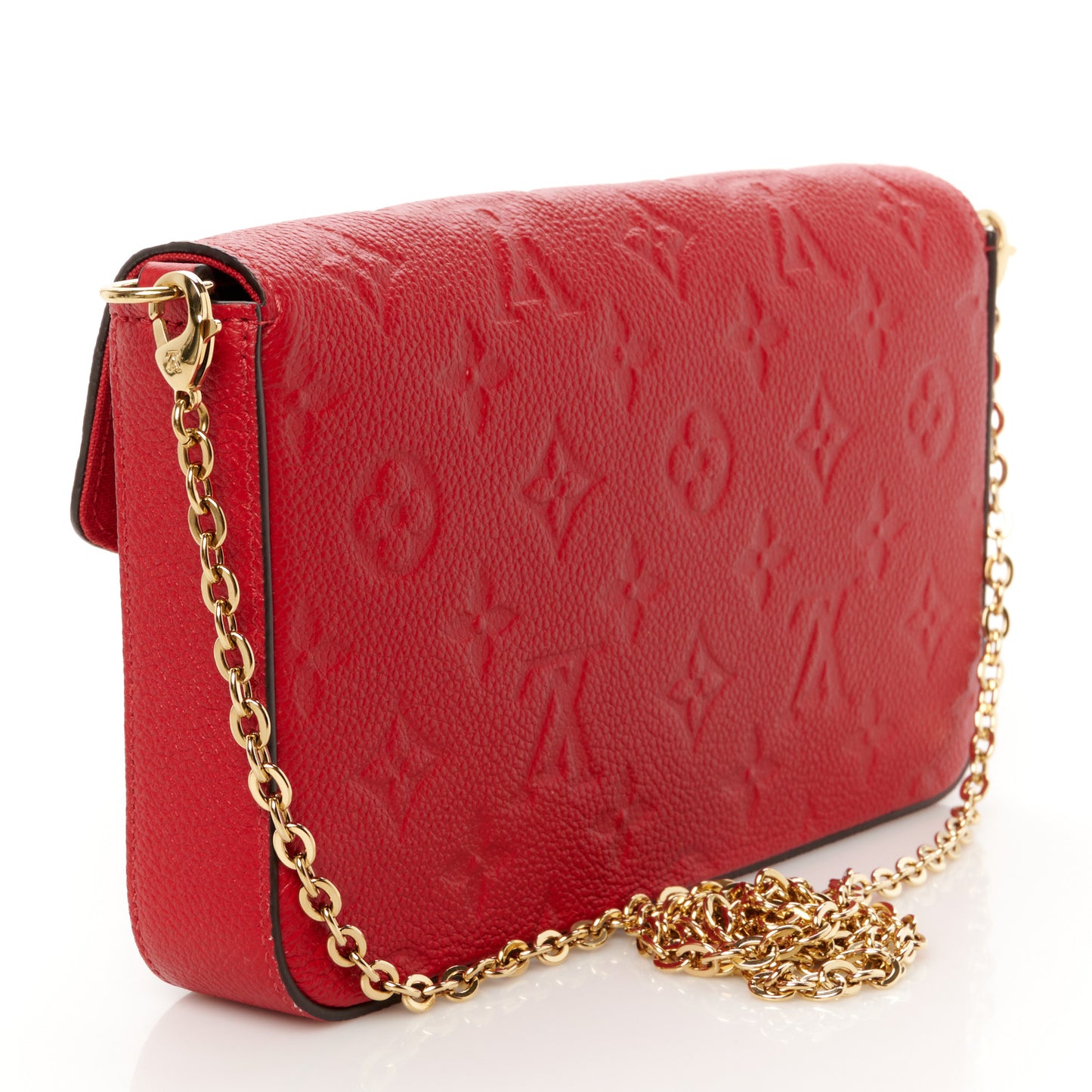 Empreinte Pochette Felicie Chain Wallet Scarlet