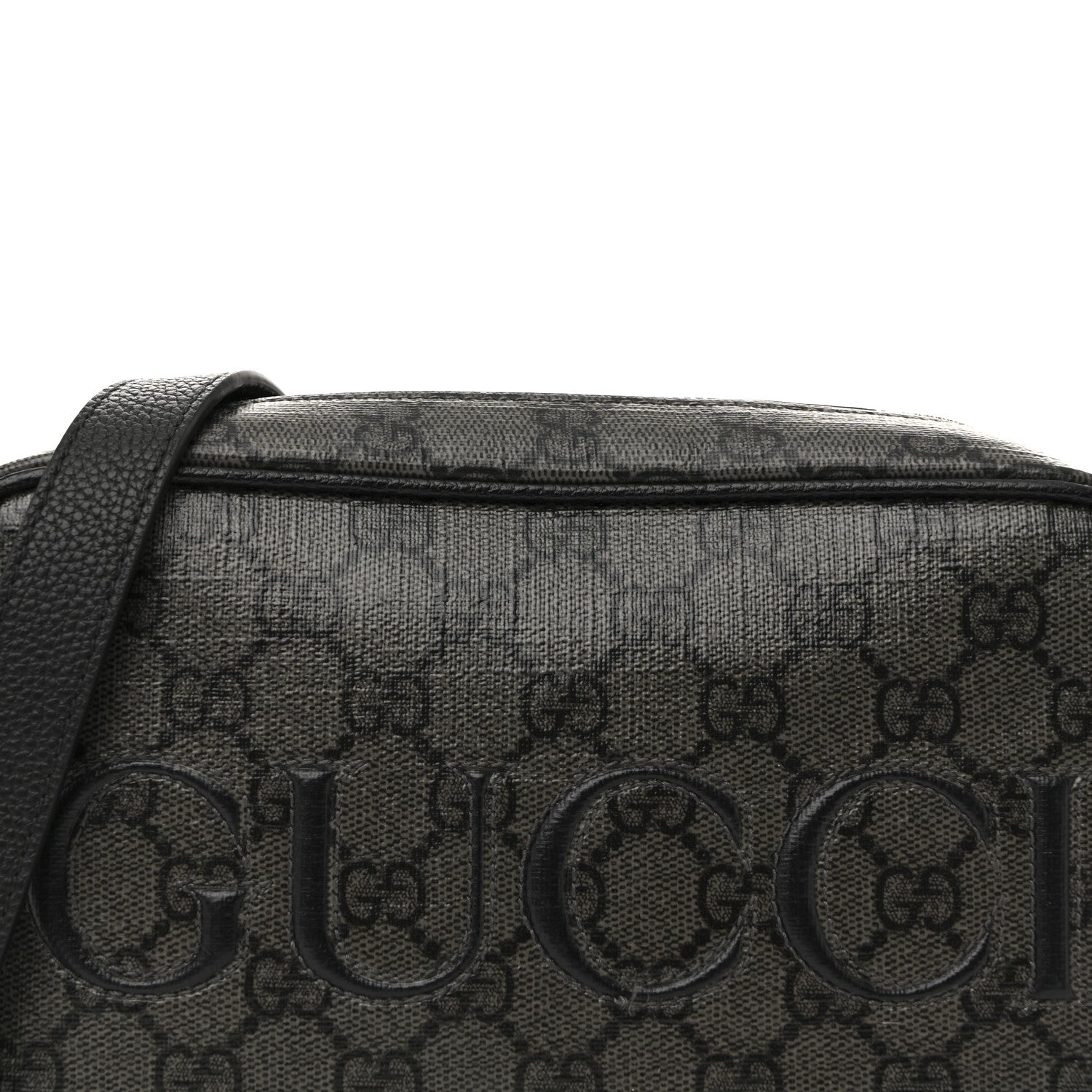 Gucci GG Supreme Monogram Mini Shoulder Bag Grey Black 1779412