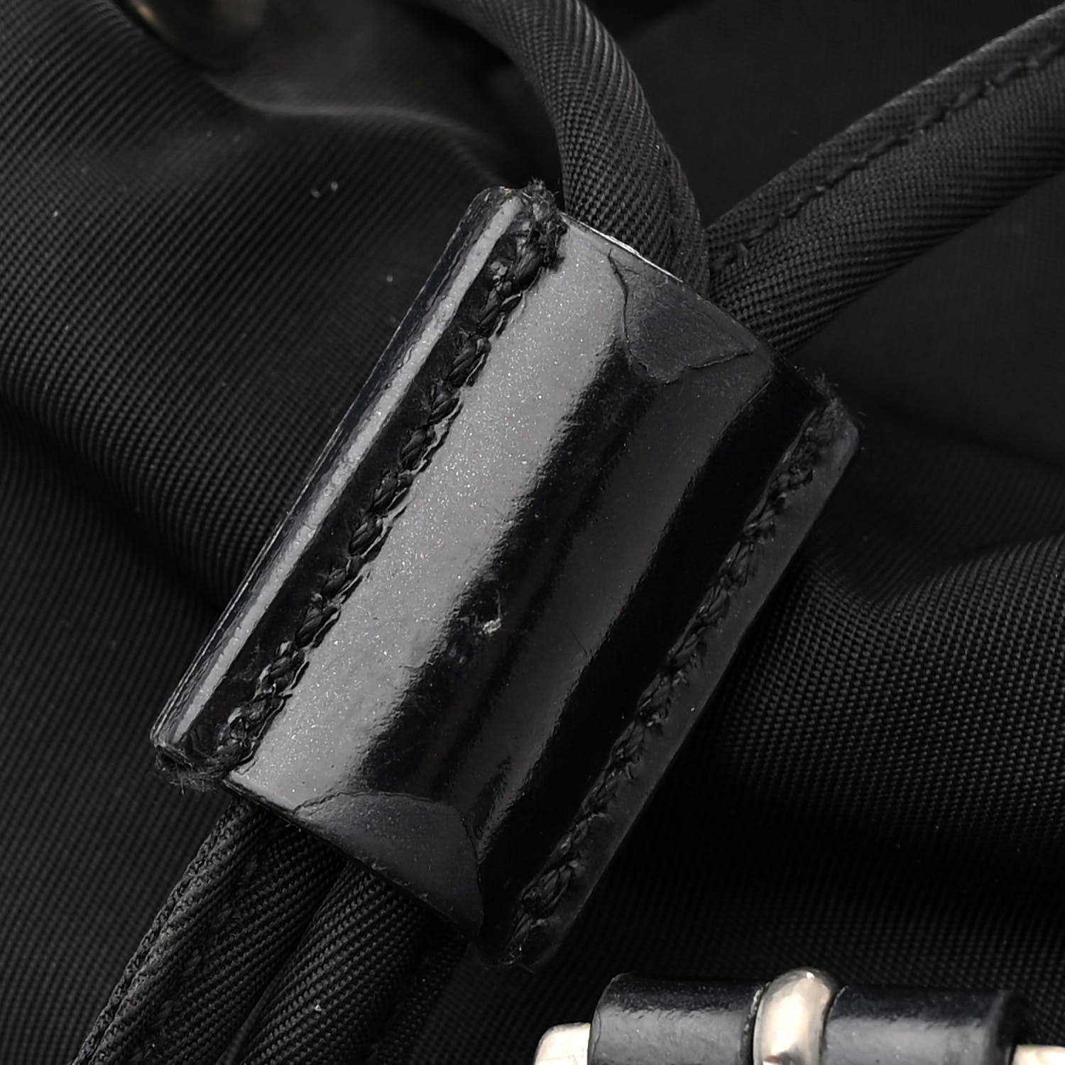 Prada Nylon Vela Mini Cinch Backpack Black 11 of 11
