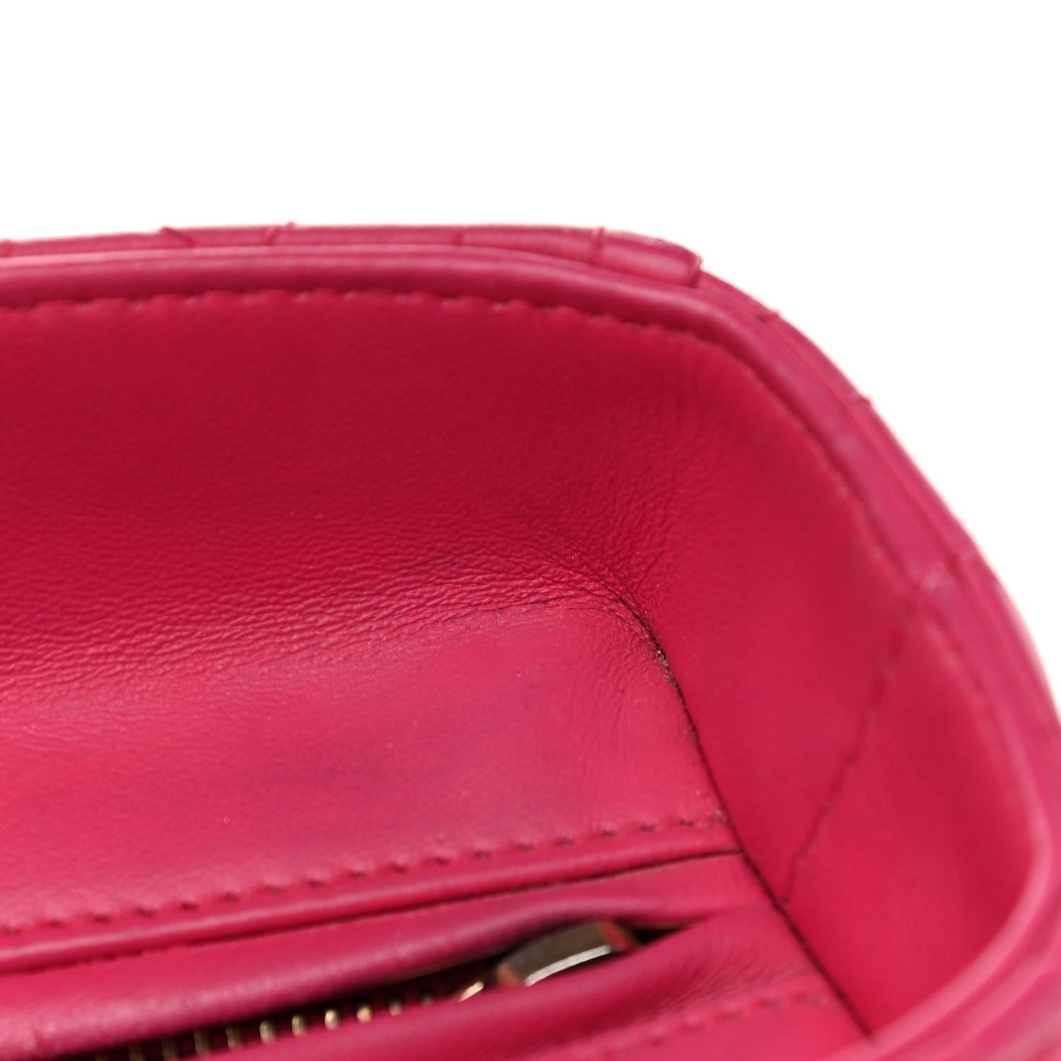 Christian Dior Lambskin Cannage Large Lady Dior Fuchsia 11 of 15