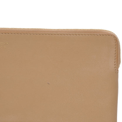 Celine Lambskin Bi-Color Solo Clutch Pouch Nude 8 of 11