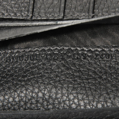 Fendi Cuoio Romano Selleria Peekaboo Continental Wallet Black 14 of 14