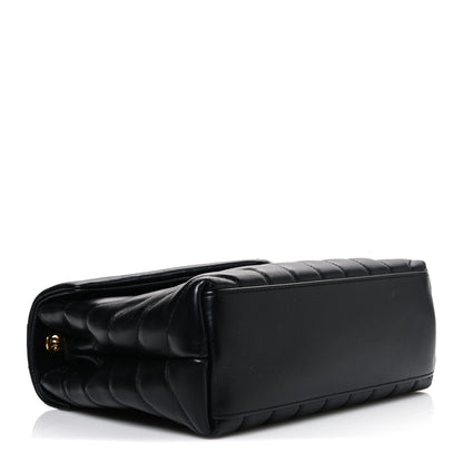 Saint Laurent Calfskin Y Quilted Monogram Small Loulou Chain Satchel Black 4 of 11